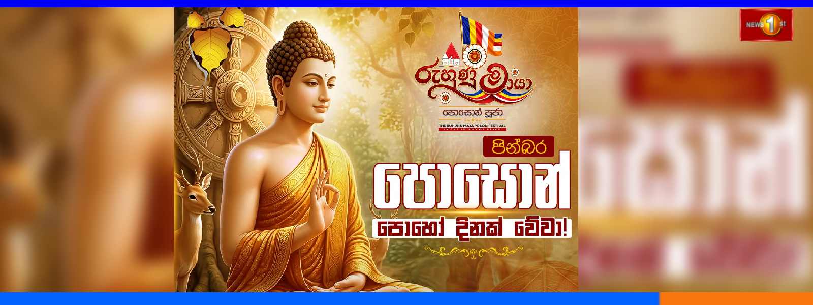 'සිරස රුහුණු මායා' පොසොන් පූජා....